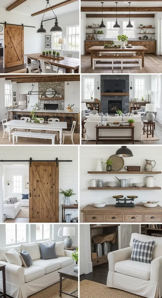 Rustic Farmhouse with Reclaimed Wood Accents