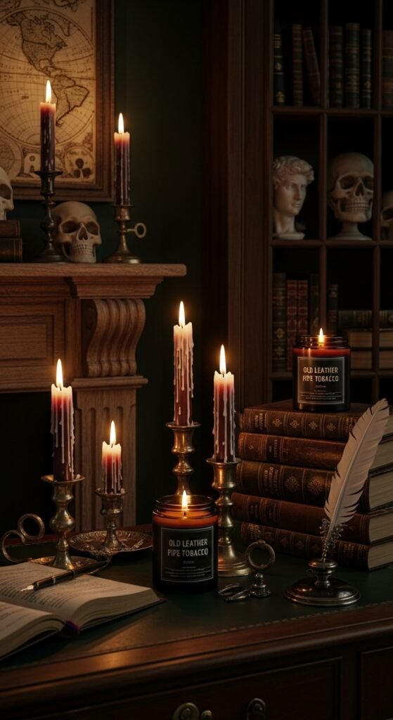 The Scholar's Candlelit Study