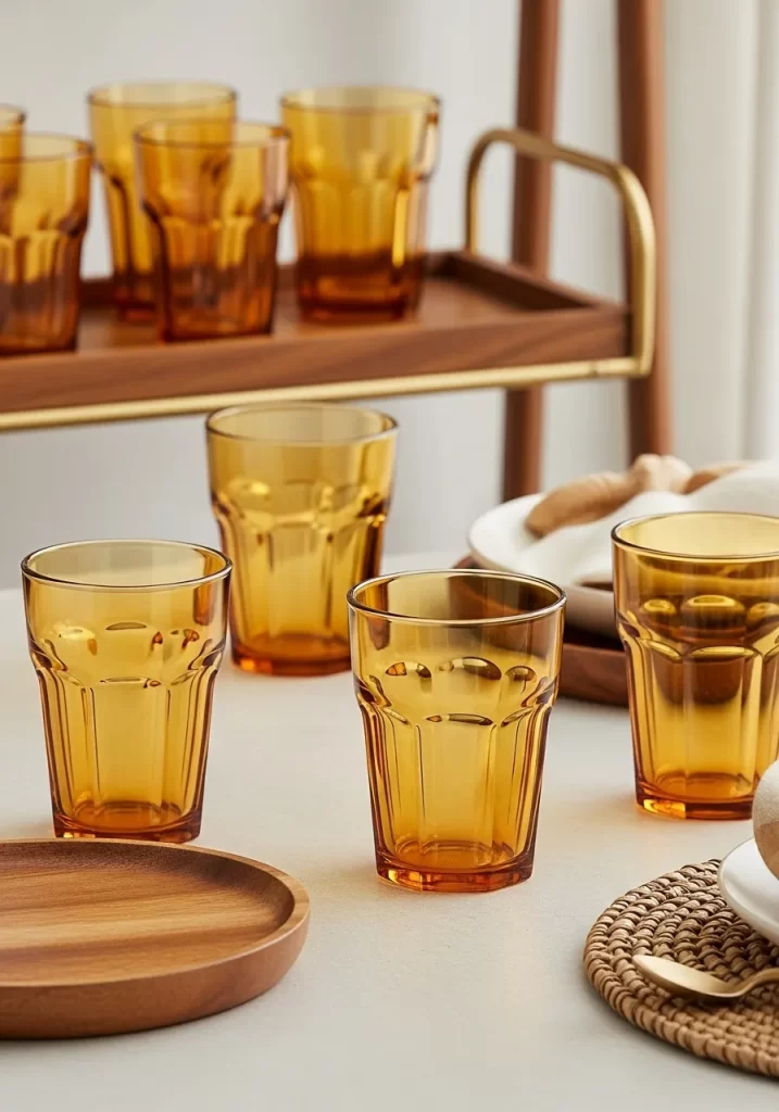 Amber Hue Tumblers