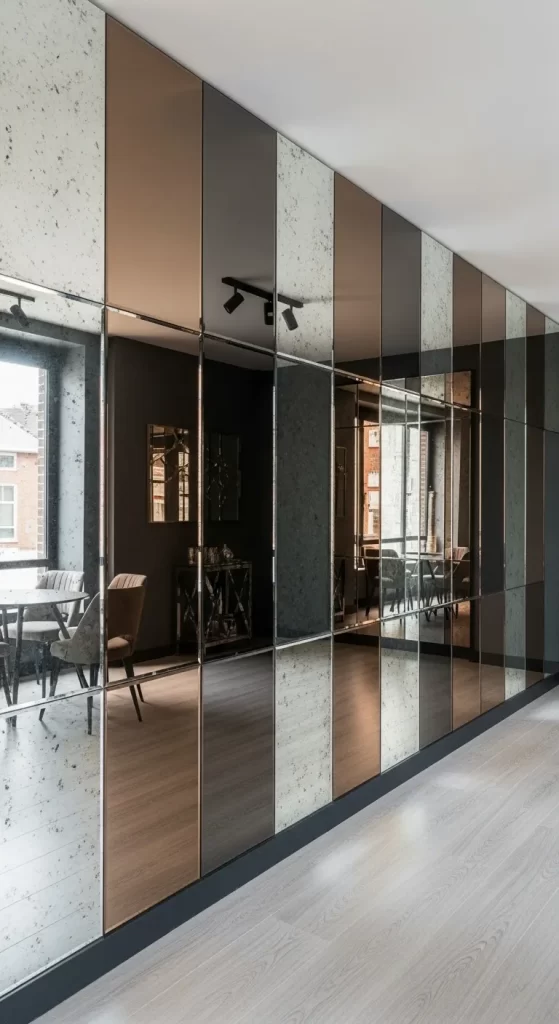 The Antiqued Mirror Wall