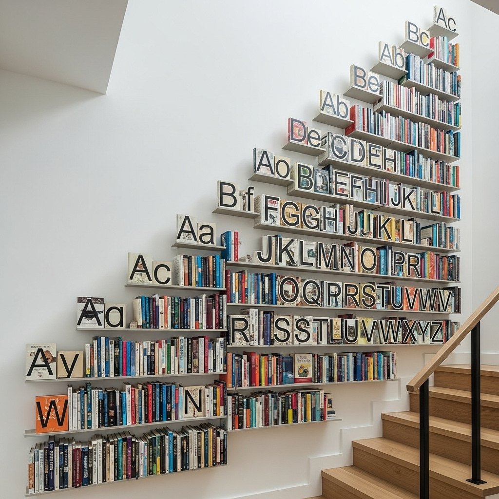 Alphabet Staircase Library