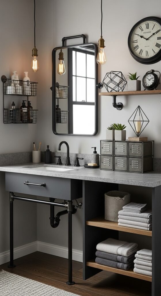 The Industrial Chic Vanity Hub