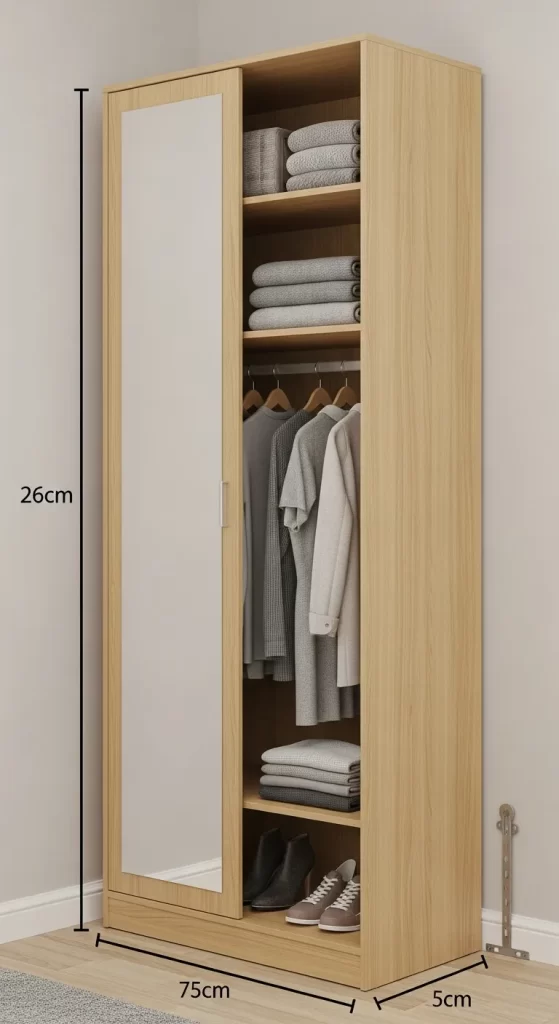 The Mirrored Wardrobe Wonder