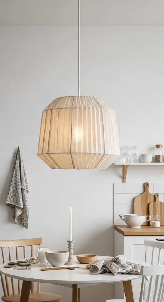 The Pleated Linen Lantern