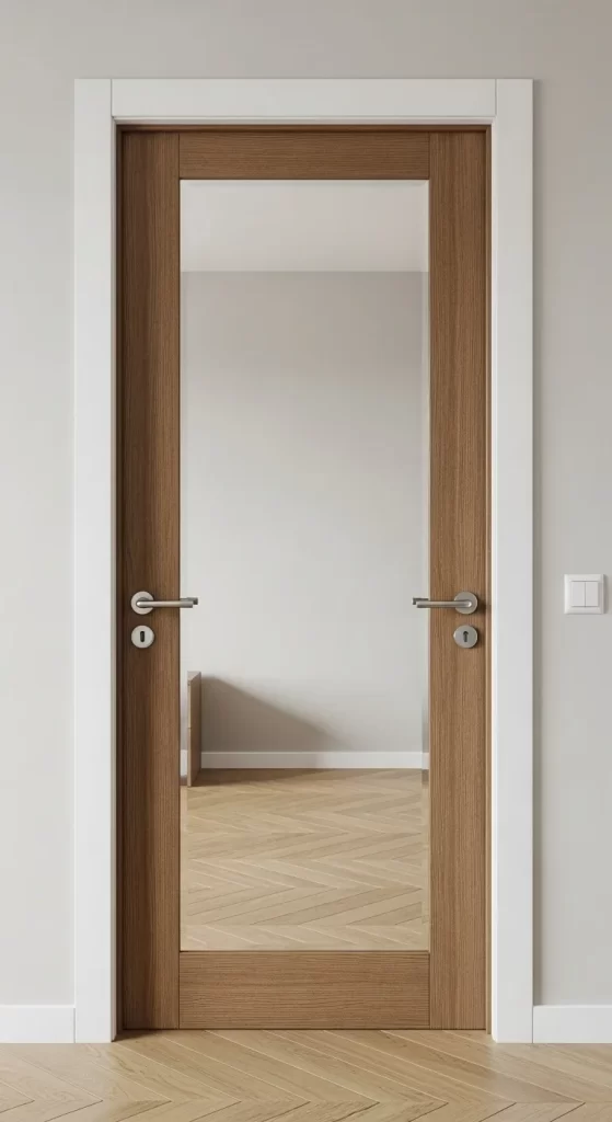 The Mirrored Panel Door