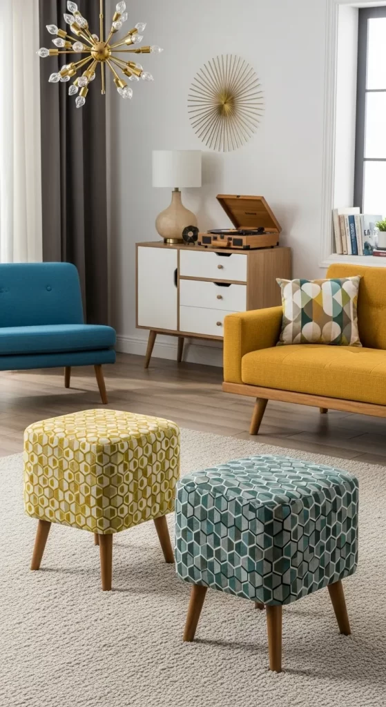 The Mid-Century Modern Ottomans