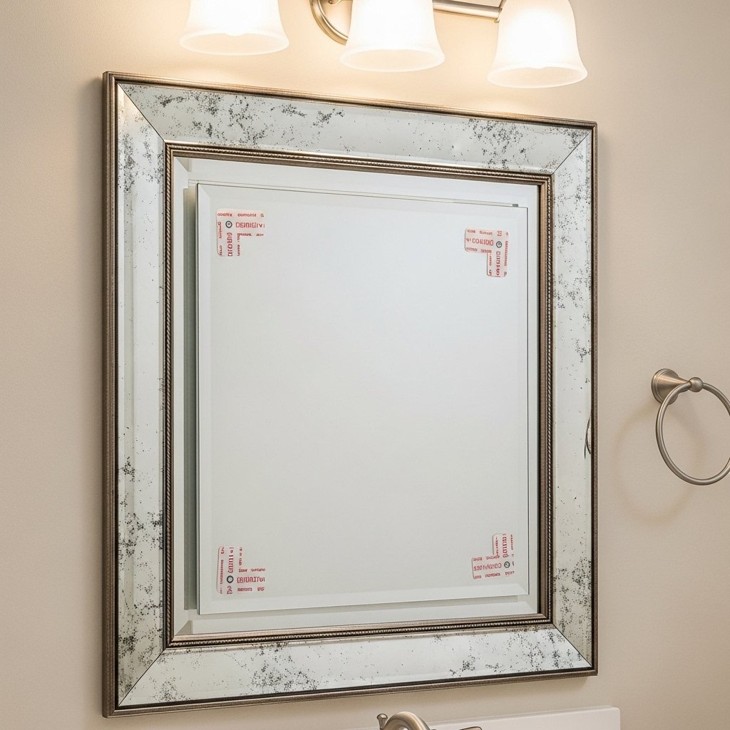 Decorative Overlay Mirror for Bathroom
