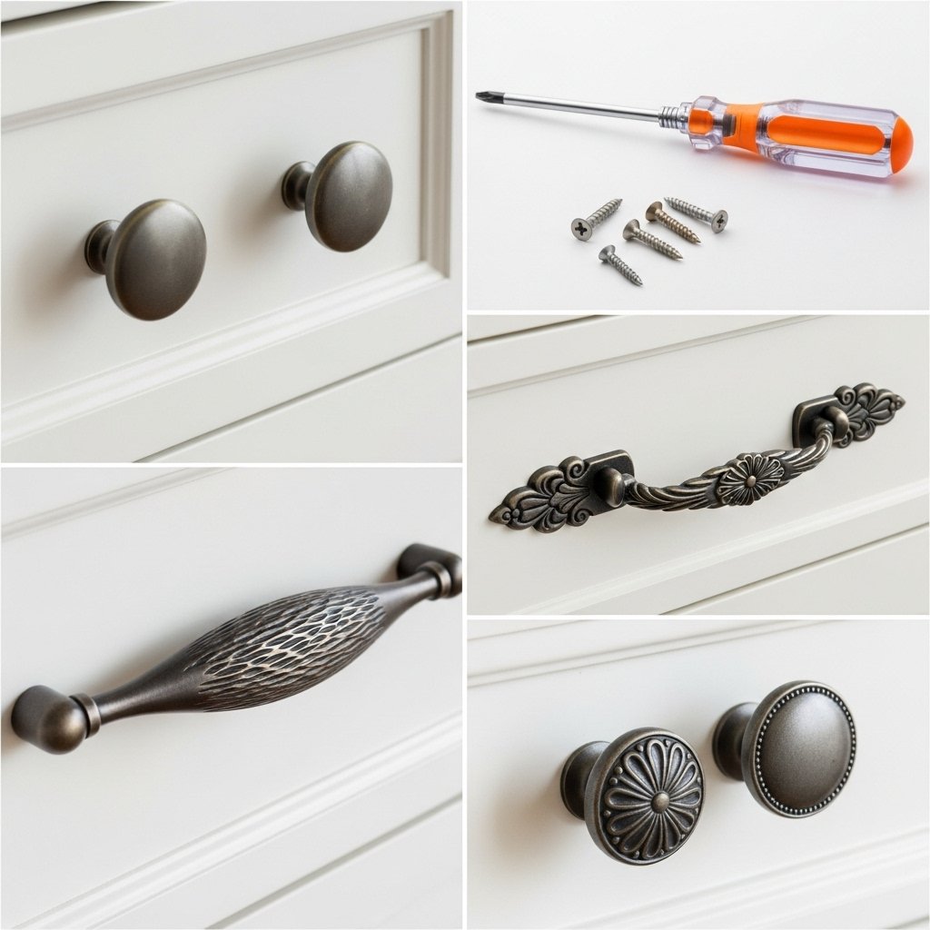 Replaceable Cabinet Knobs and Pulls