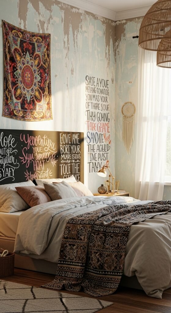 The Chalkboard Message Headboard