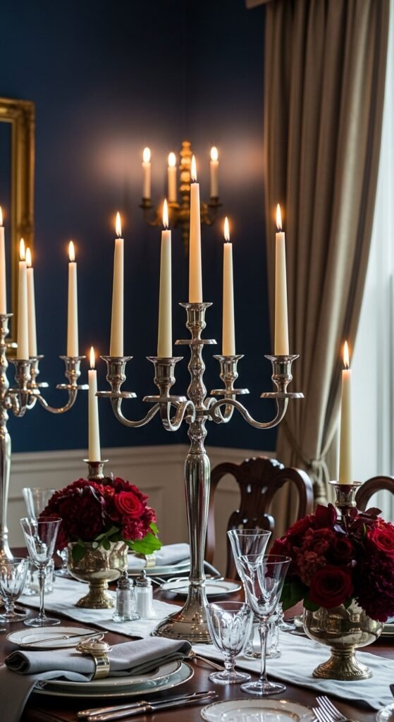 Formal Dinner Table Elegance