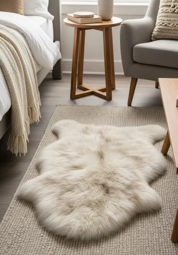 Plush Faux Shearling Rug