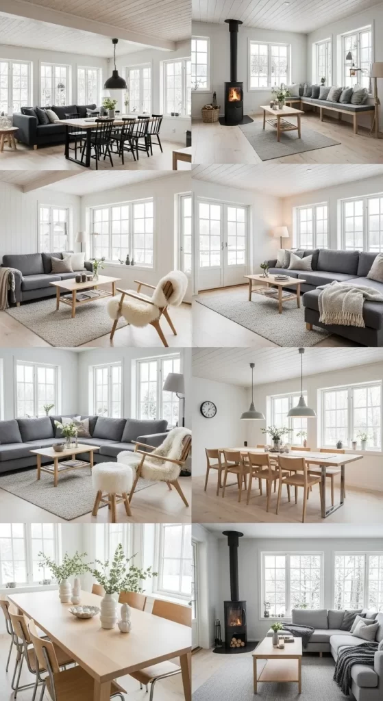 Cozy Scandinavian Living Spaces