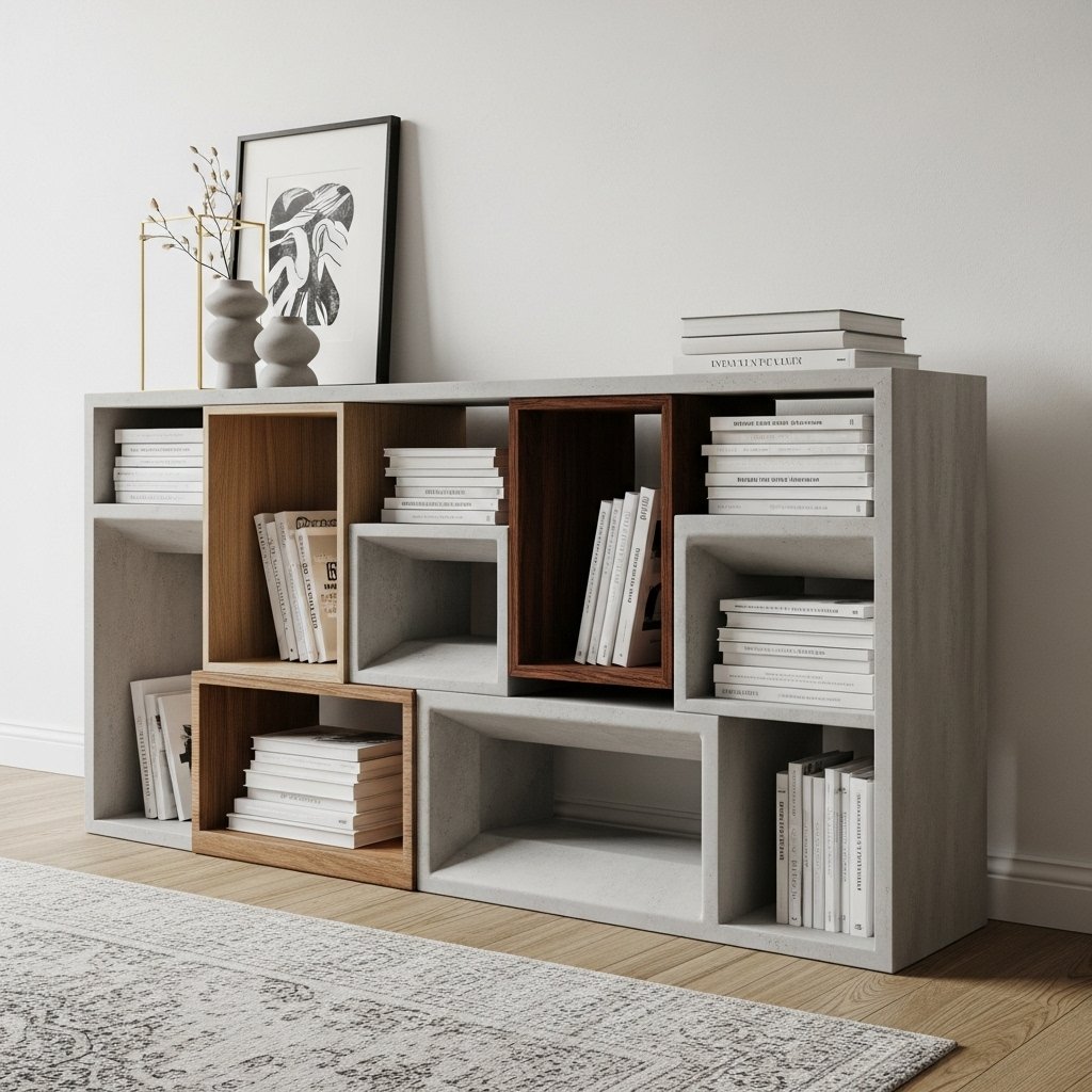 Geometric Display Cabinet