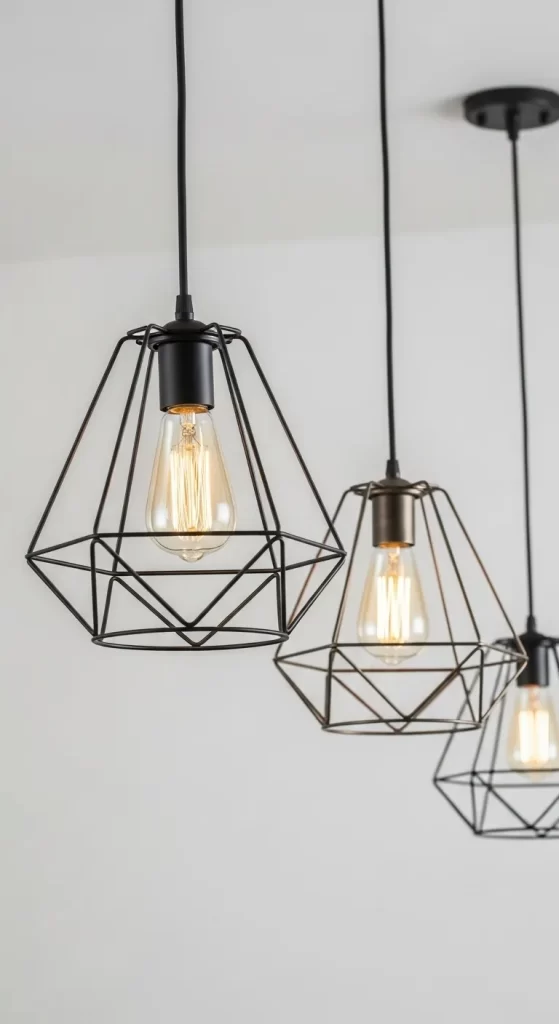 The Geometric Cage Pendants