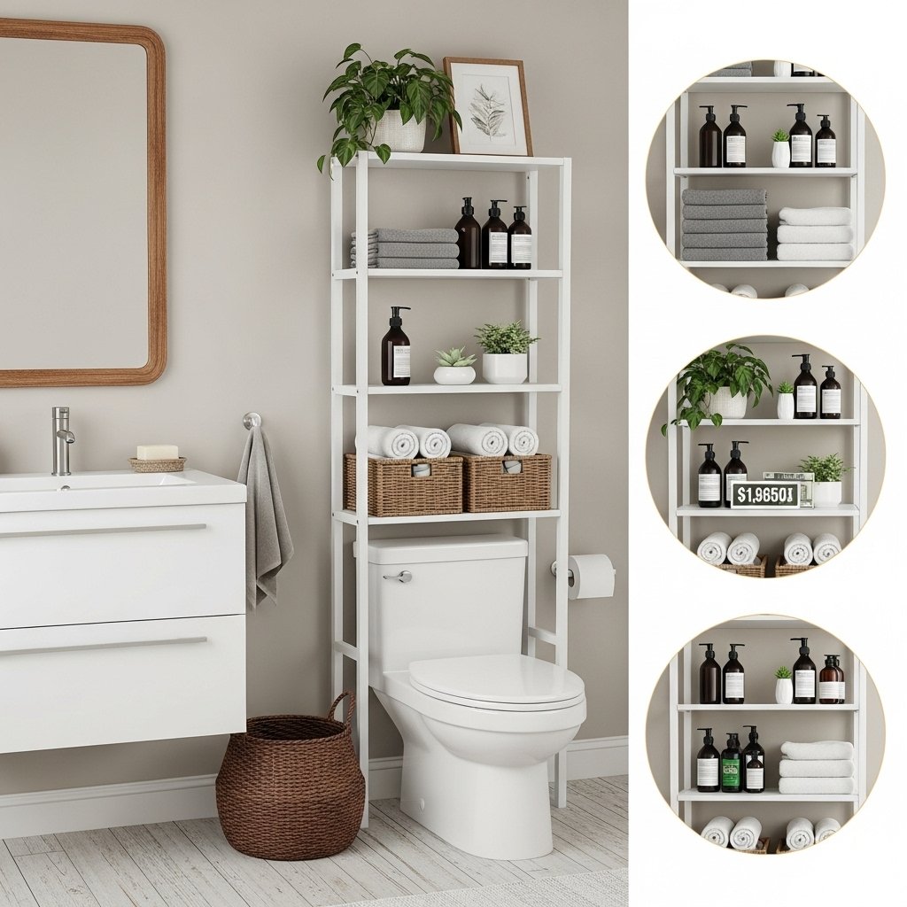 Over-the-Toilet Space Saver Shelf