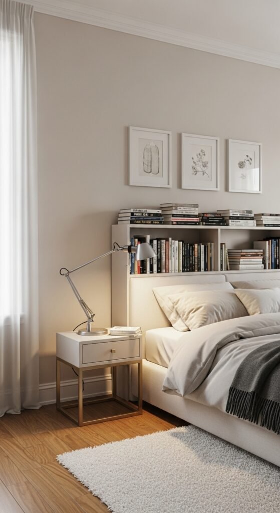 The Integrated Bookshelf Headboard