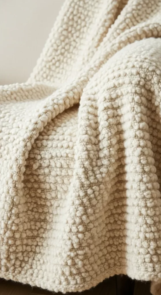 The Bubbly Knit Comfort Throw