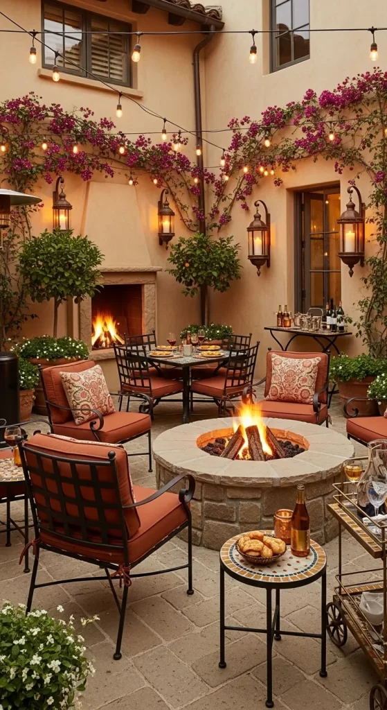 The Mediterranean Courtyard Hearth