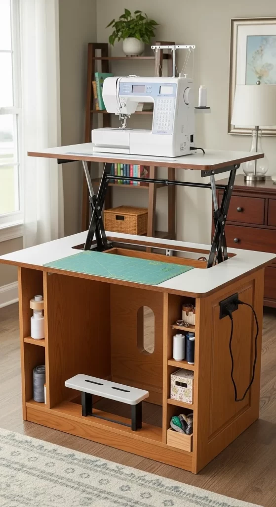The Adjustable Sewing Station