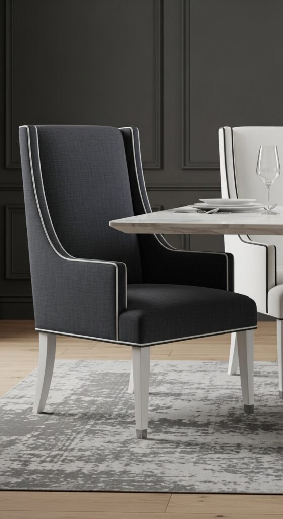 The Sophisticated Wingback Dining Chair