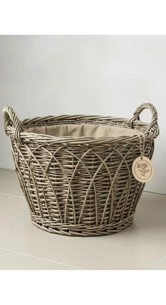 The Rustic Woven Basket Planter