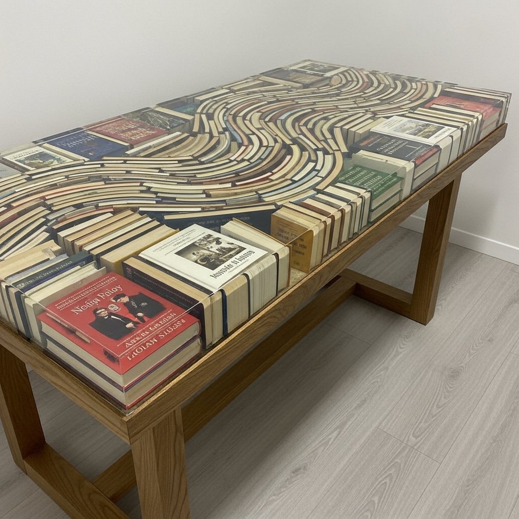 Resin Book Table