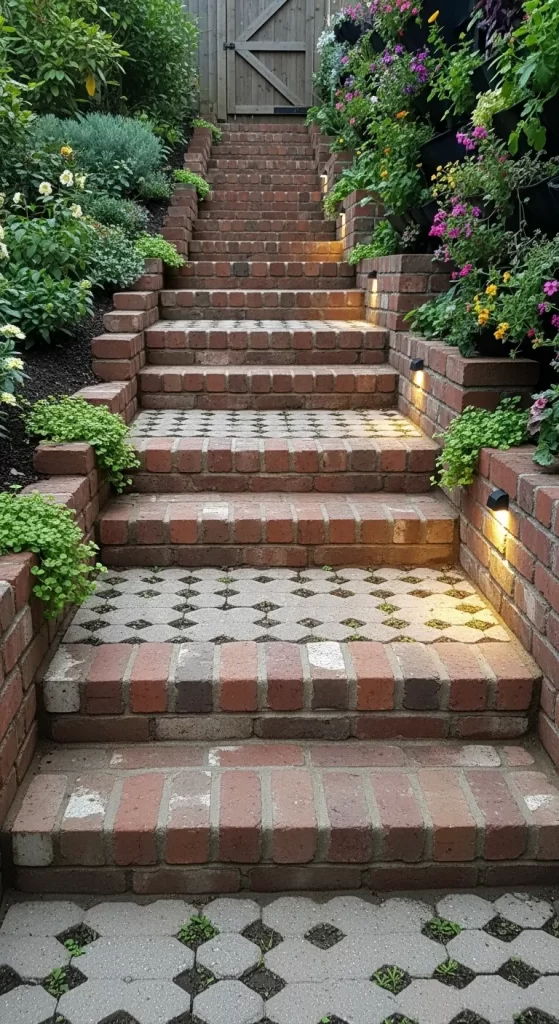 The Terraced Brick Climb