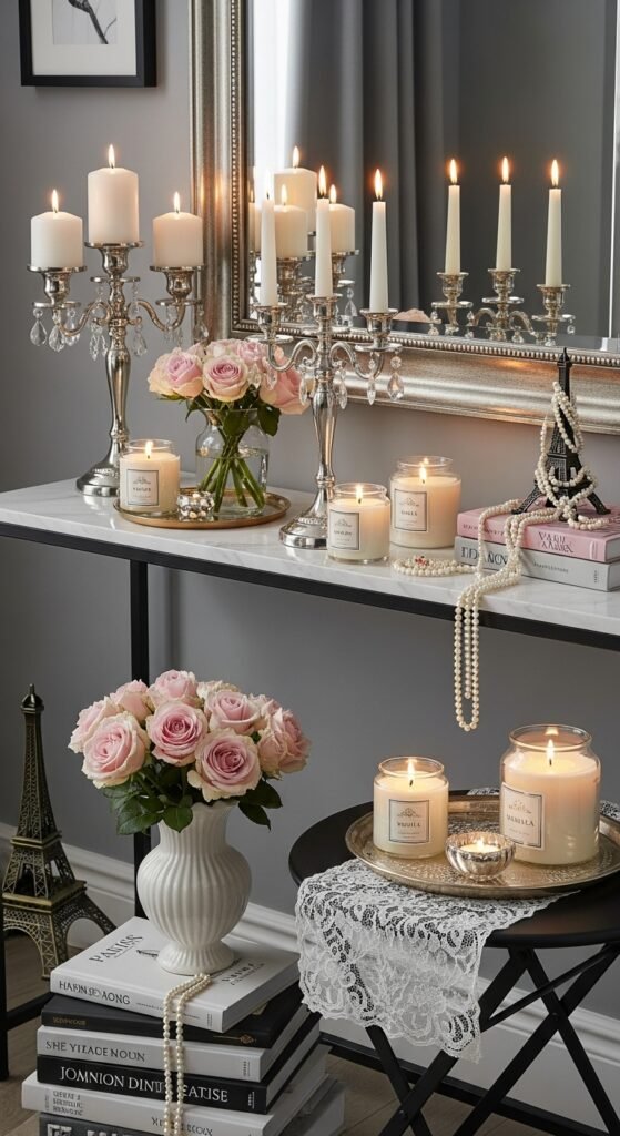 Elegant Console Table Luminescence