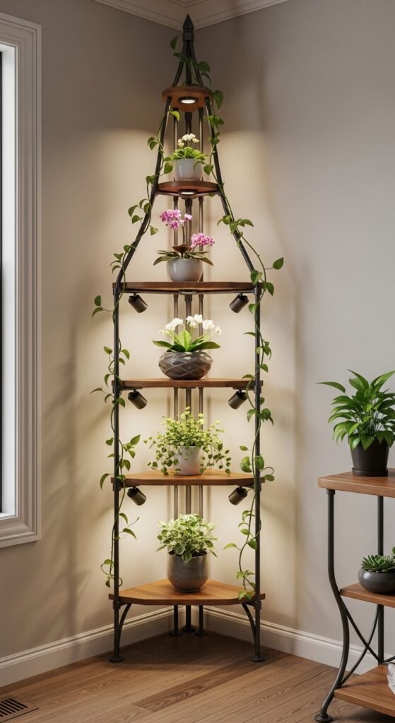 The Illuminated Corner Planter