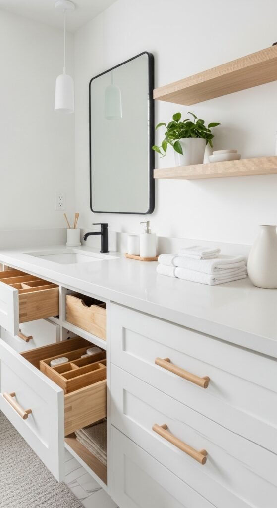 The Scandinavian-Inspired Bright Vanity