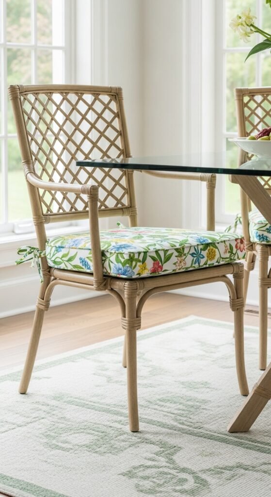 The Tropical Lattice Dining Chair