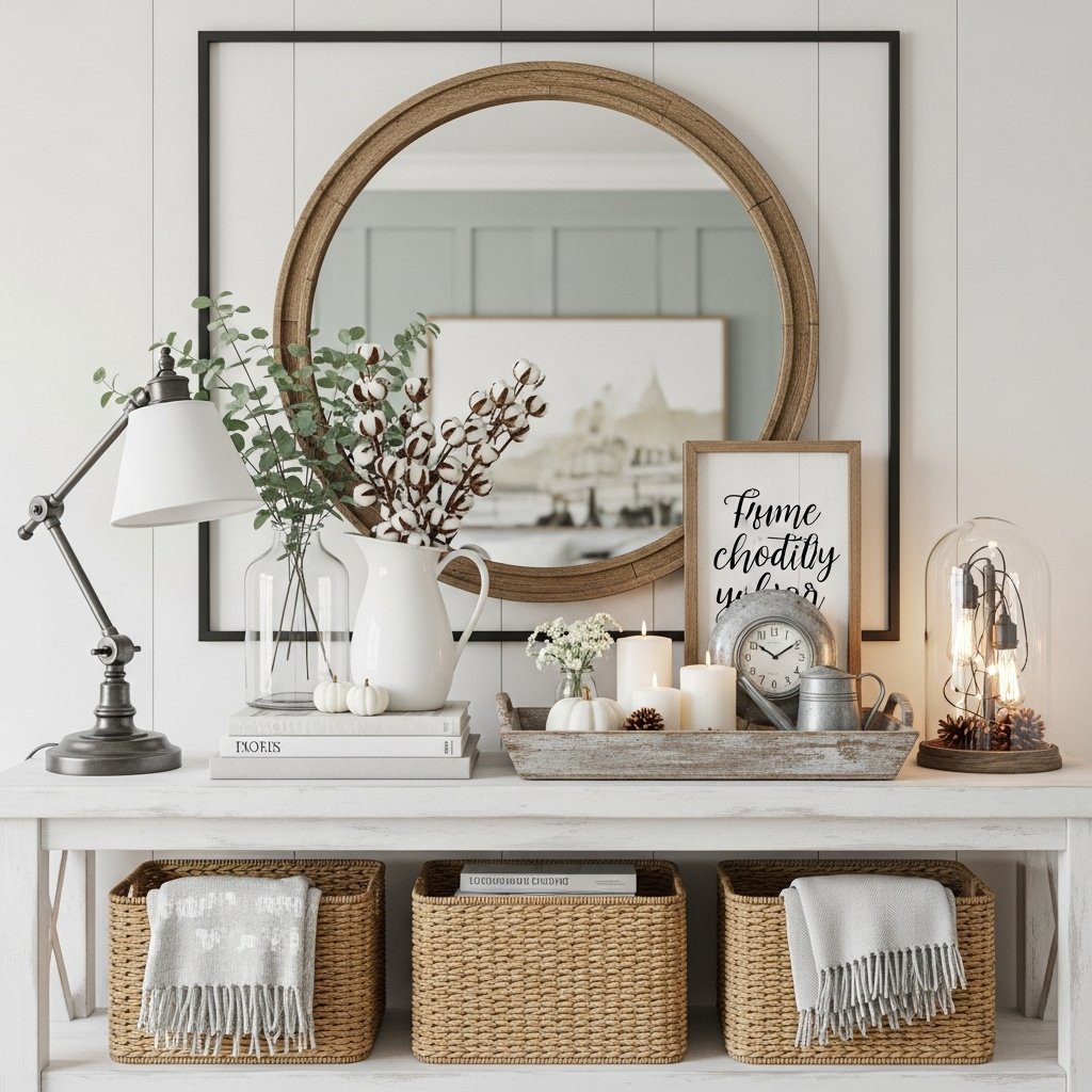 Welcoming Farmhouse Entry