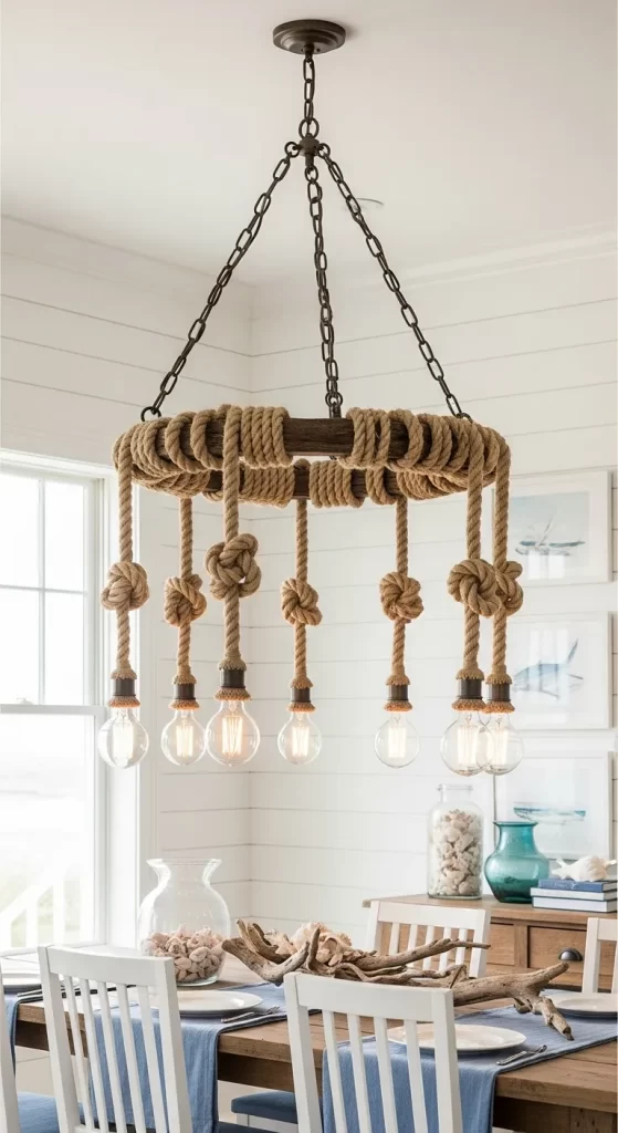 The Nautical Knot Chandelier