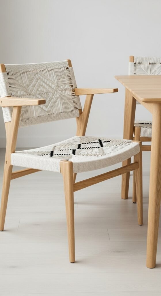 The Woven Texture Dining Chair