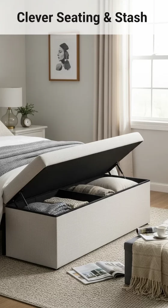 The End-of-Bed Ottoman with Hidden Storage