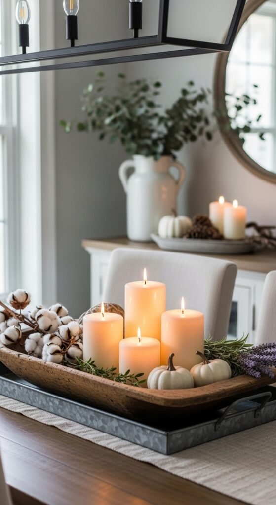 Rustic Autumn Table Centerpiece