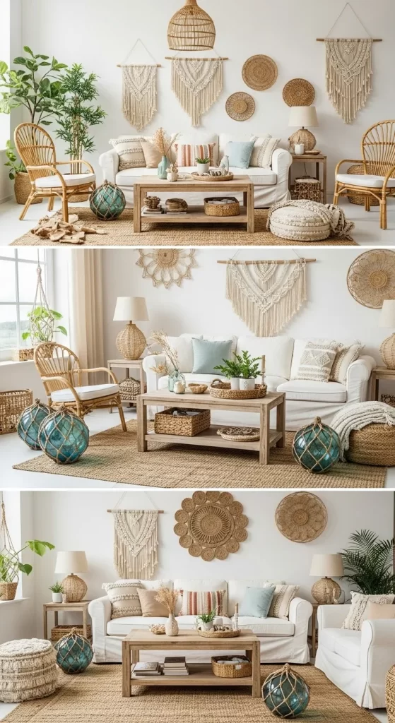 Boho-Chic Living with Natural Fibers