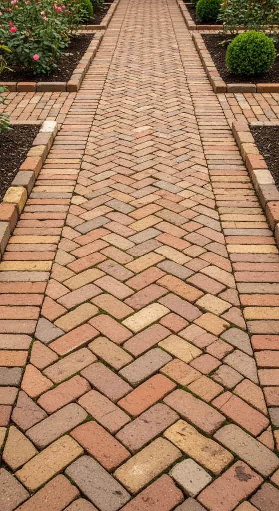 The Herringbone Brick Promenade