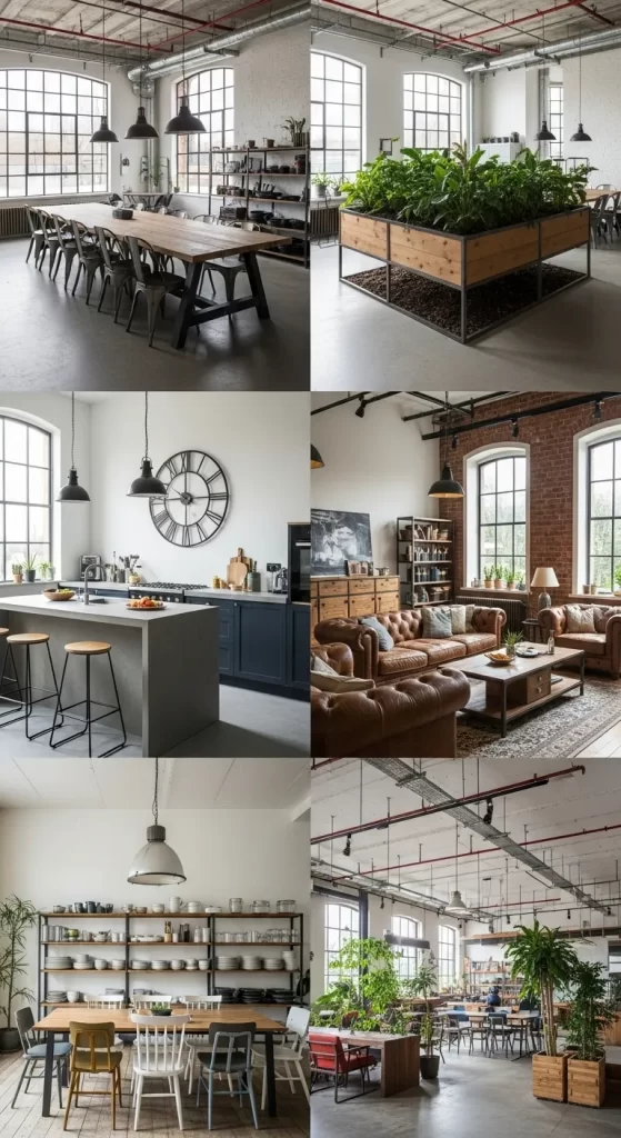 Spacious Loft with Industrial Elements