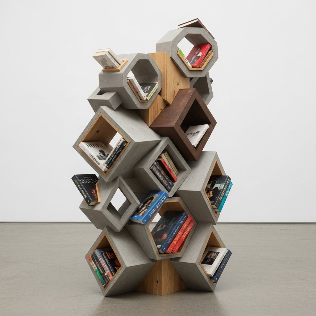 The Sculptural Hive Bookshelf