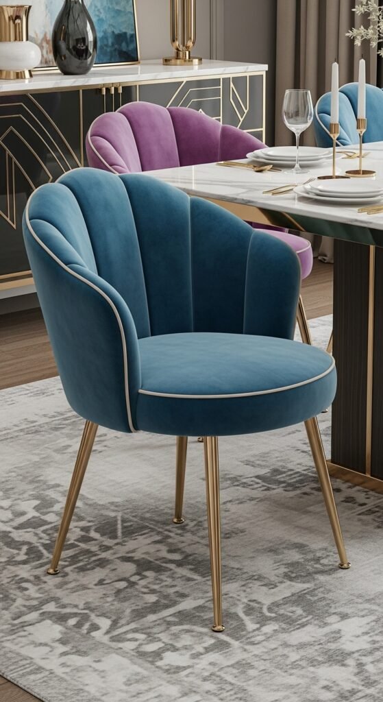 The Art Deco Petal Dining Chair