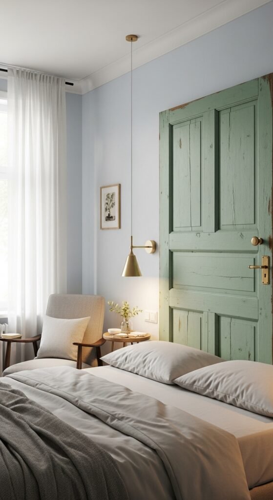 The Repurposed Door Headboard