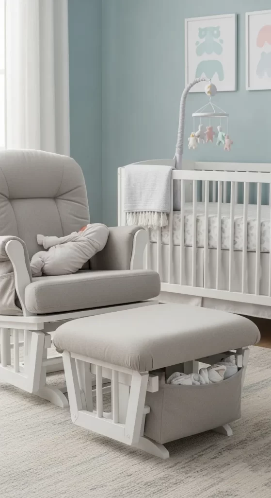 The Nursery Glider Ottoman