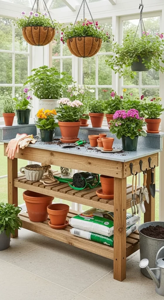 The Gardener's Potting Bench
