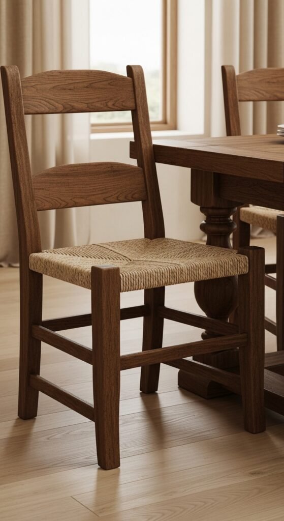 The Farmhouse Ladderback with Woven Seat