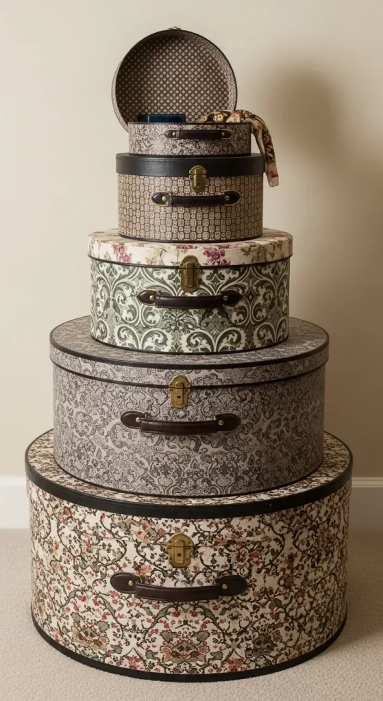 The Stacked Hat Box Statement