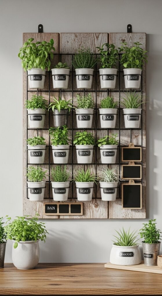 The Vertical Herb Wall