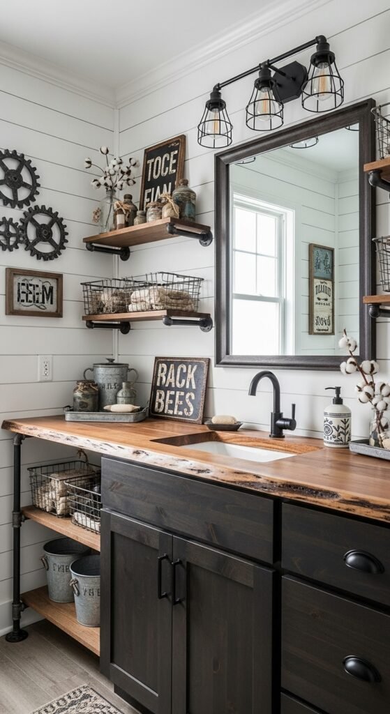 The Rustic Farmhouse Industrial Vanity