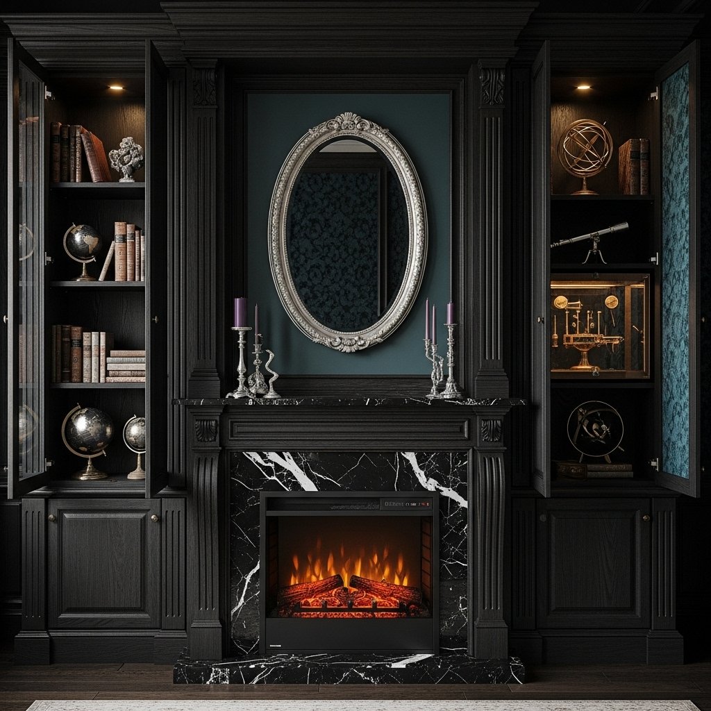 The Dramatic Gothic Glamour Hearth