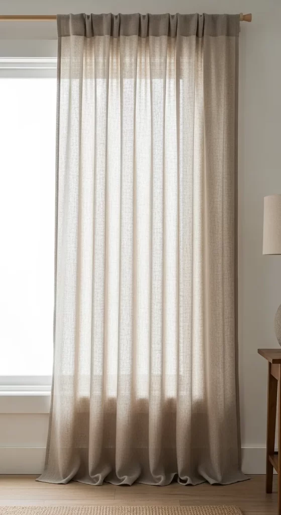 The Sheer Linen Window Panel